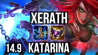 XERATH vs KATARINA (MID) | 72% winrate, 20/3/9, Legendary | BR Master | 14.9