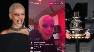 Doja Cat addressing ALL Illuminati rumours on Instagram Live