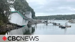 Maritimes clean up after post-tropical storm Lee downs trees, power lines