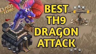 TH9 unstoppable Dragon attack strategy that can beat any base |Clash of clans malayalam