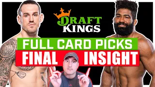 DRAFTKINGS: UFC Vegas 90: Allen vs. Curtis 2 FULL CARD Predictions