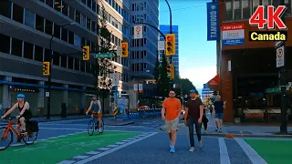 🇨🇦【4K UHD】Walking Tour. Downtown Vancouver. Canada