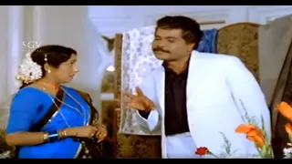 Tiger Prabhakar and Jayanthi Shopping Comedy | En Swamy Aliyandre Kannada Movie Scene