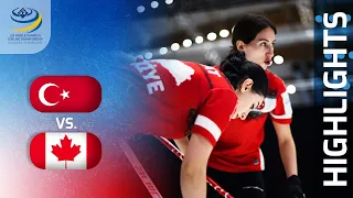 TÜRKIYE v CANADA - Round-robin game Highlights - LGT World Women’s Curling Championship 2023