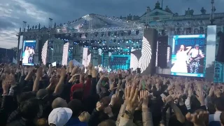 Концерт на Дворцовой площади в Санкт-Петербурге 28 мая 2017 Ленинград выступление