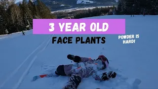 Learning to Ski Powder is Hard | Face Plants at Fernie Alpine Resort