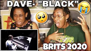 MY MOM REACTS TO DAVE "BLACK" PERFORMANCE LIVE AT THE BRITS 2020 (FIRST REACTION TO UK RAP) | Favour