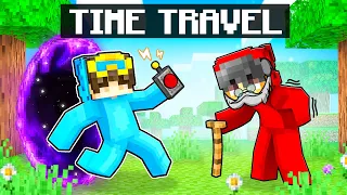 Using TIME TRAVEL To Prank My Friends In Minecraft!