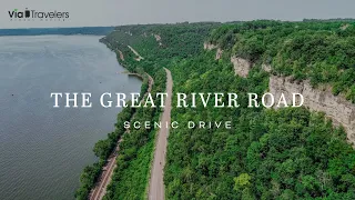 The Great River Road Scenic Drive: Relaxing Music [4K UHD]