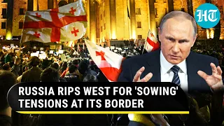 Putin lashes West for 'fomenting' Georgia tensions; Calls protests 'coup attempt from abroad'