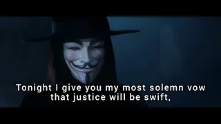 V for Vendetta: Adam Sutler's last speech