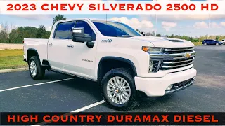 2023 Chevy Silverado 2500 High Country Duramax Diesel V8 4x4 - POV Review & Test Drive..