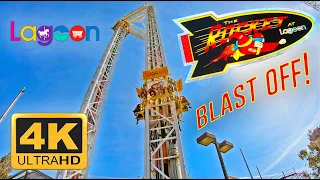 The Rocket Blast Off! (4K) POV - Lagoon Amusement Park