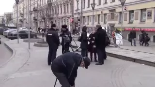 02. Перед началом пикета в защиту "Блокадной подстанции", 17.03.2016, Большая Московская ул. СПб