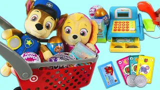 Paw Patrol Baby Skye & Chase Huge Target Shopping Cart Food & Gift Haul for Birthday Party!