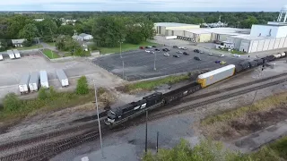 Amtrak CN NS and BNSF Morning Trains at Centralia IL