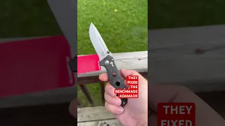 BENCHMADE ACTUALLY FIXED THE ADAMAS & MINI ! 273-03 (2023) vs 273-01 (2021) lock / spine-whack test.