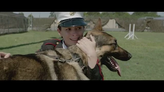 Megan Leavey with Rex at ending scene.