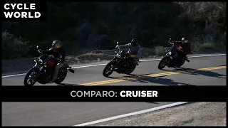 2022 New-School Cruiser - Harley-Davidson Nightster vs. Honda Rebel 1100 DCT vs. Indian Scout Rogue