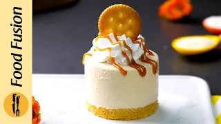 Eid Special Mini Salted Caramel Cheesecake Recipe by Food Fusion