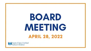 Board Meeting - April 28, 2022