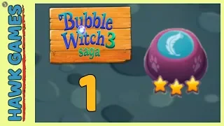 Bubble Witch 3 Saga Level 1 (Release the Owls) - 3 Stars Walkthrough, No Boosters