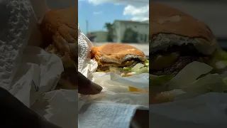 A Messy Good Burger #fastfood #shorts #cheeseburger