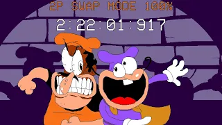 Pizza Tower: 2P Swap Mode 100% in 2:22:01 (WR)