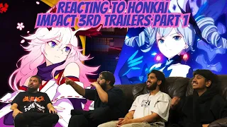 IS THAT YAE MIKO AND RAIDEN!?! | First Time Reacting To Honkai Impact 3rd Trailers Part 1 | TMC