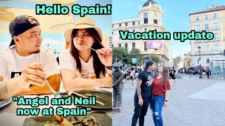 Look! ANGEL LOCSIN at NEIL ARCE is now at SPAIN / The latest update "now at Madrid Spain"