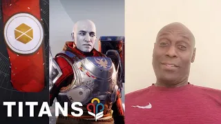 Lance Reddick(Zavala VA) reads message to Titans for Guardian Games