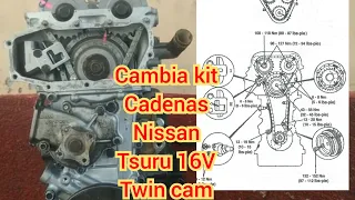 Cambiar kit de cadenas Tsuru 16V twin cam