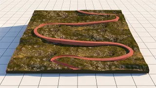 Landscape Path Modelling - 3D - Rhino 7