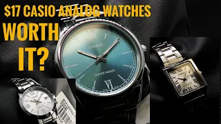 $17 Casio Analogue Quartz Watches: Are they any good? Triple watch review.