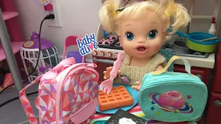 BABY ALIVE First day of school Morning Routine