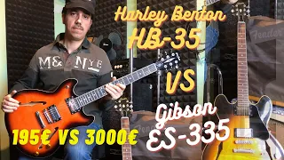 Harley Benton HB 35 VS Gibson ES 335 - guitar comparison