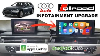 INFOTAINMENT UPGRADE for AUDI A4 Allroad 12.3 ANDROID Screen Apple CarPlay Android Auto Google Maps