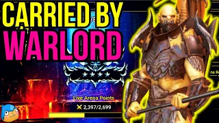 LIVE ARENA F2P END GAME SILVER 4 CLIMB WARLORD INSANE CARRY TEAM MVP | RAID: SHADOW LEGENDS