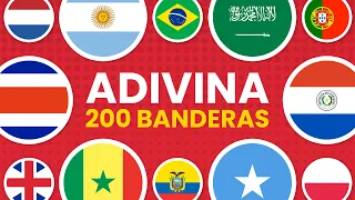 ADIVINA 200 BANDERAS 🚩🤓| Banderas del Mundo | ¿Cuántas Reconoces 🤔✅?
