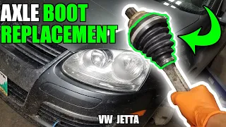 how to replace a cv axle boot on a jetta