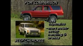 Motorweek 1990 Toyota 4Runner 4 Door Road Test