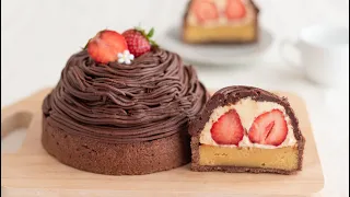 Strawberry & Chocolate Tart｜HidaMari Cooking