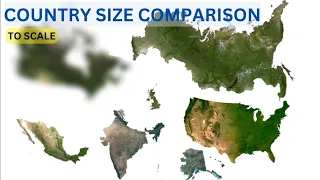 Country Size Comparison - To scale