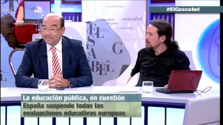 Rifirrafe entre Ángel Expósito y Pablo Iglesias en 13TV