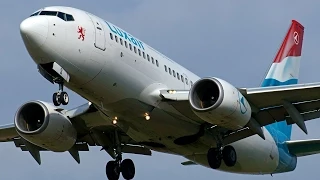 Luxair LX-LGS Boeing 737-700 Landing & Take Off at Clermont-Fd Auvergne Airport [CFE-LFLC]