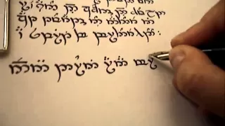 Writing with Tengwar (sindarin mode)