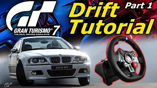 How to Drift With a Steering Wheel in GT7 - Tutorial Part 1 (Basics)