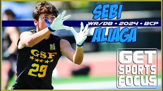 GSF 5⭐️ #Playmaker Sebi Aliaga - WR/DB • Bellarmine Bells • C/O 2024