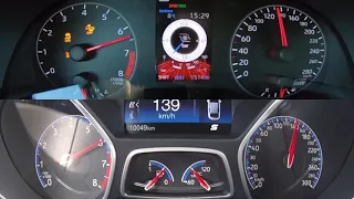 Toyota Yaris GR vs Ford Focus RS acceleration