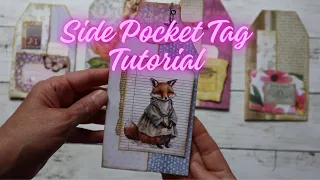 Learn How To Create Side Pocket Tags For Junk Journals - Inspo from @inkedpulp ❤️